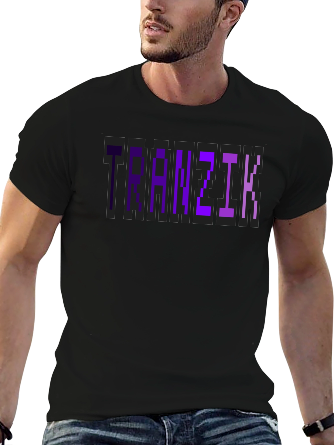 Tranzit Pixelated T-Shirt - Retro Gamer Style