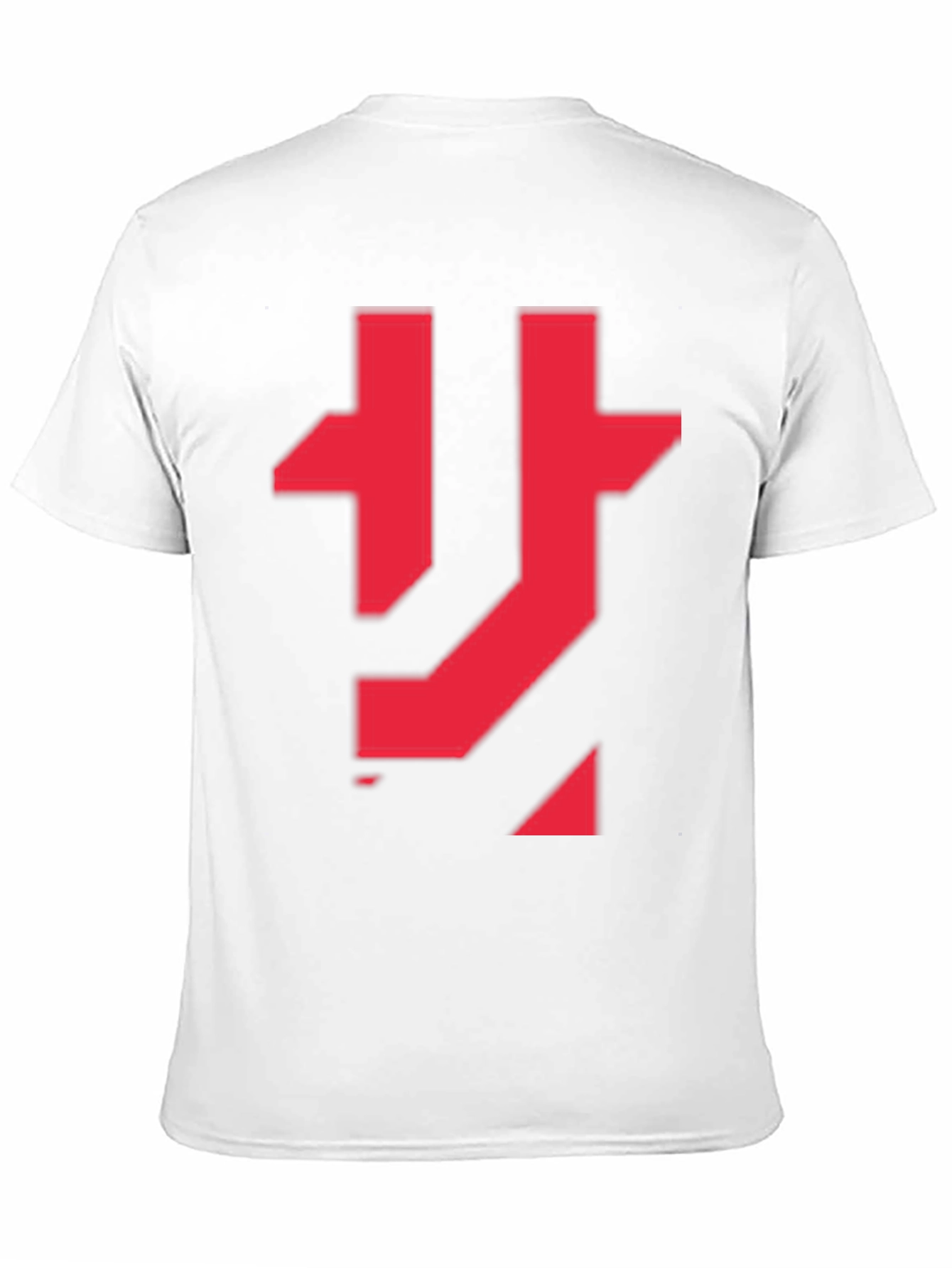 Abstract Red Graphic Print Black T-Shirt