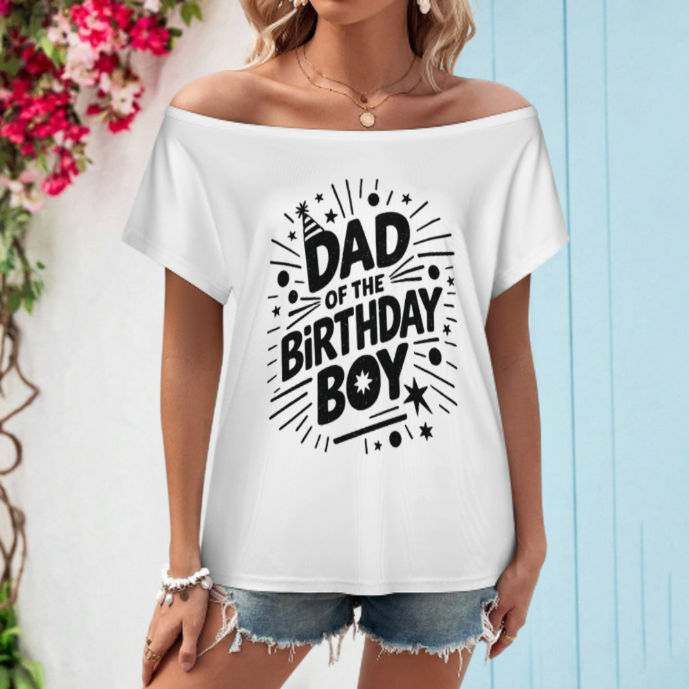 Dad of the Birthday Boy Graphic Tee – Fun Family Birthday Party Shirt(z410)