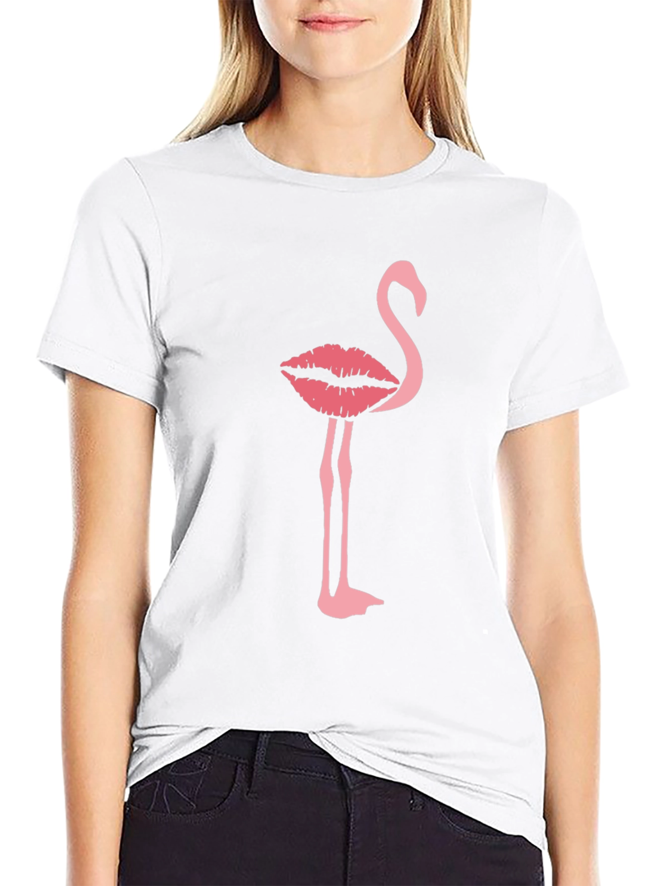 Lip Flamingo T-Shirt - Unique Graphic Tee