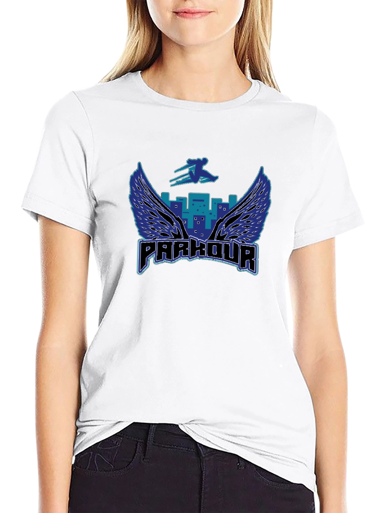 Parkour Wings Graphic Tee - Urban Style Shirt
