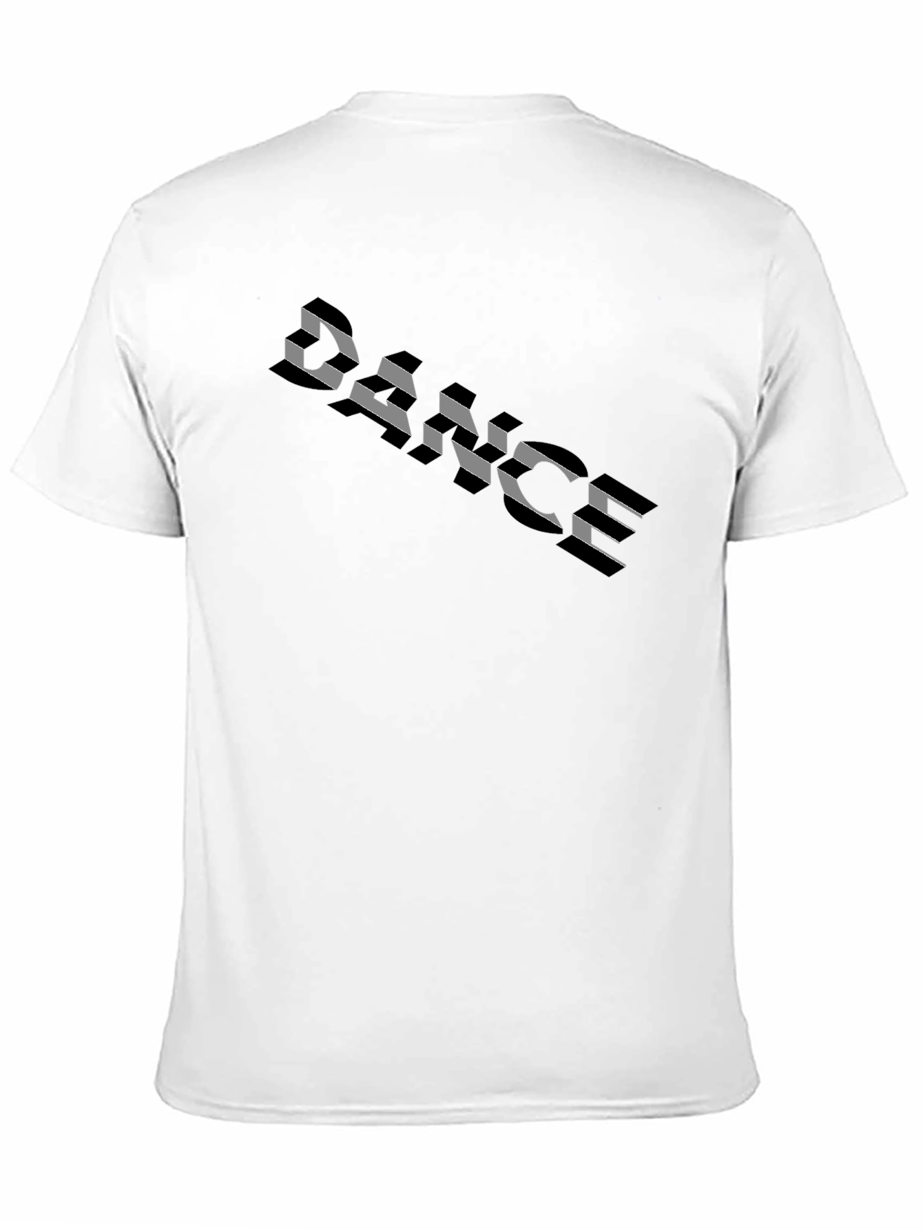 Dance T-Shirt - Black Cotton Tee with Graphic Print
