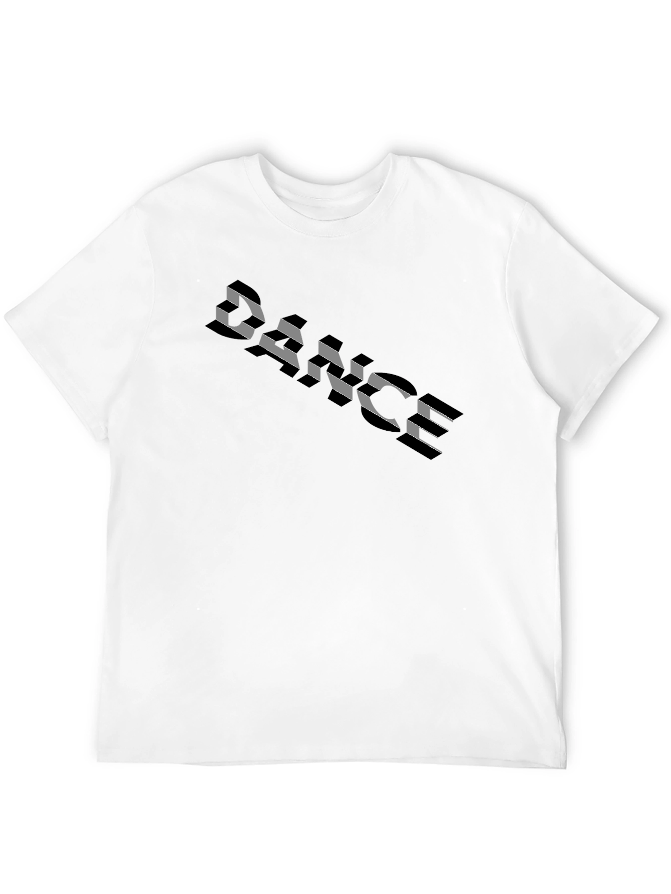 Dance T-Shirt - Black Cotton Tee with Graphic Print