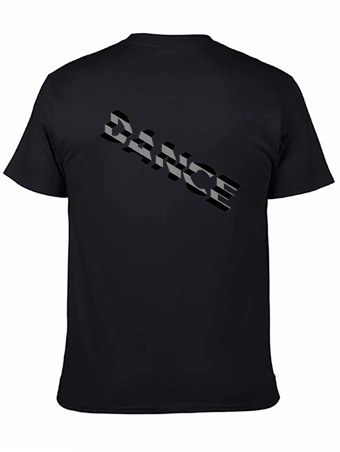 Dance T-Shirt - Black Cotton Tee with Graphic Print