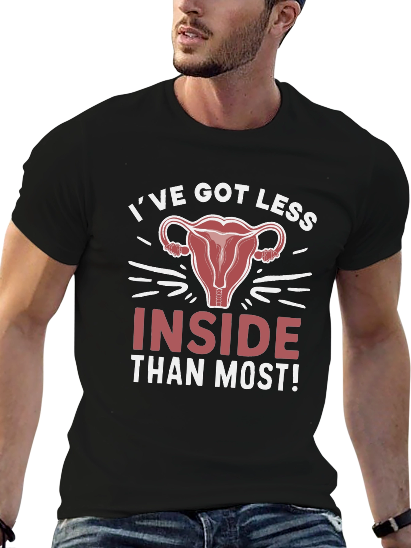 Ive Got Less Inside Black T-Shirt