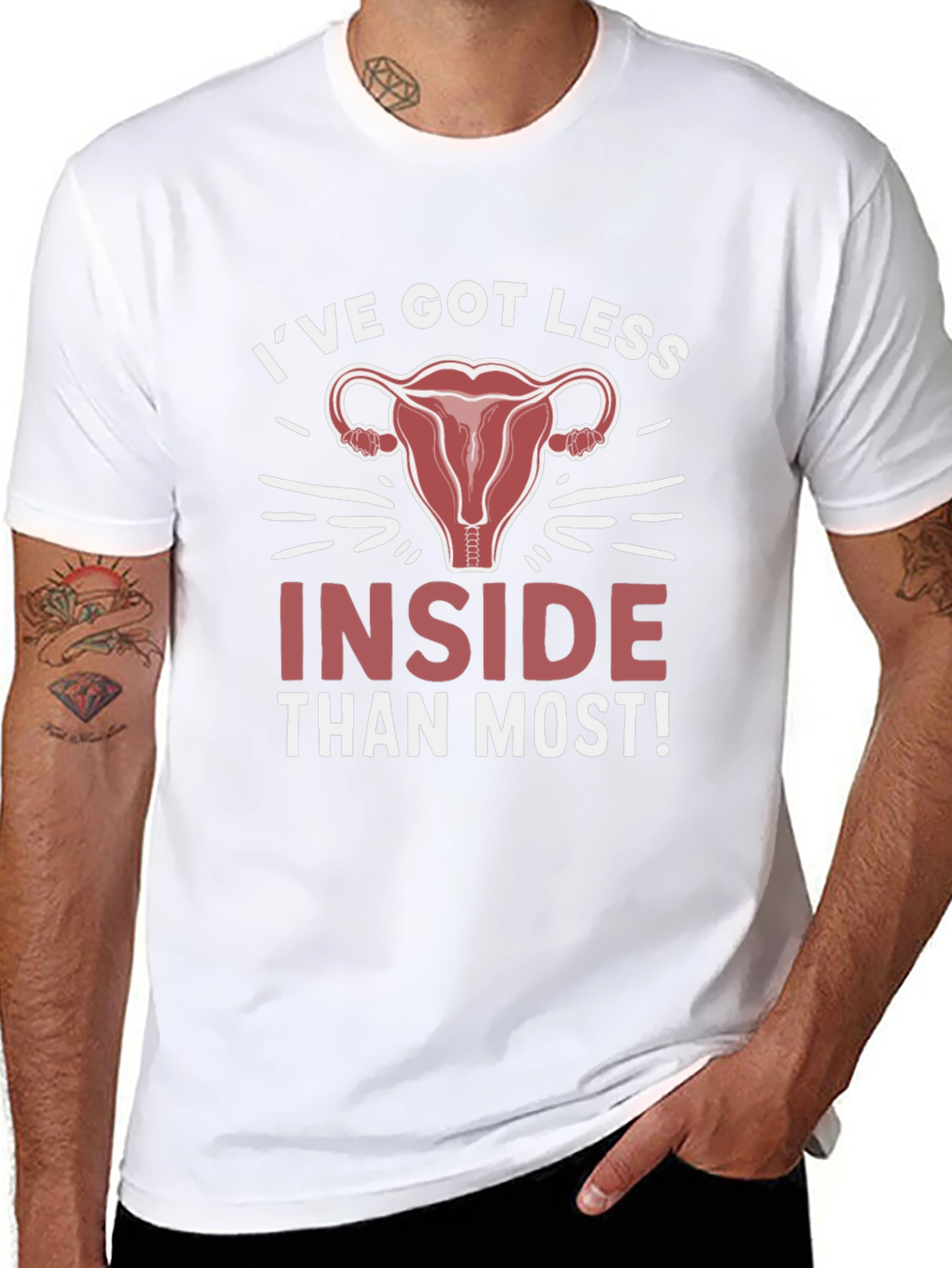 Ive Got Less Inside Black T-Shirt