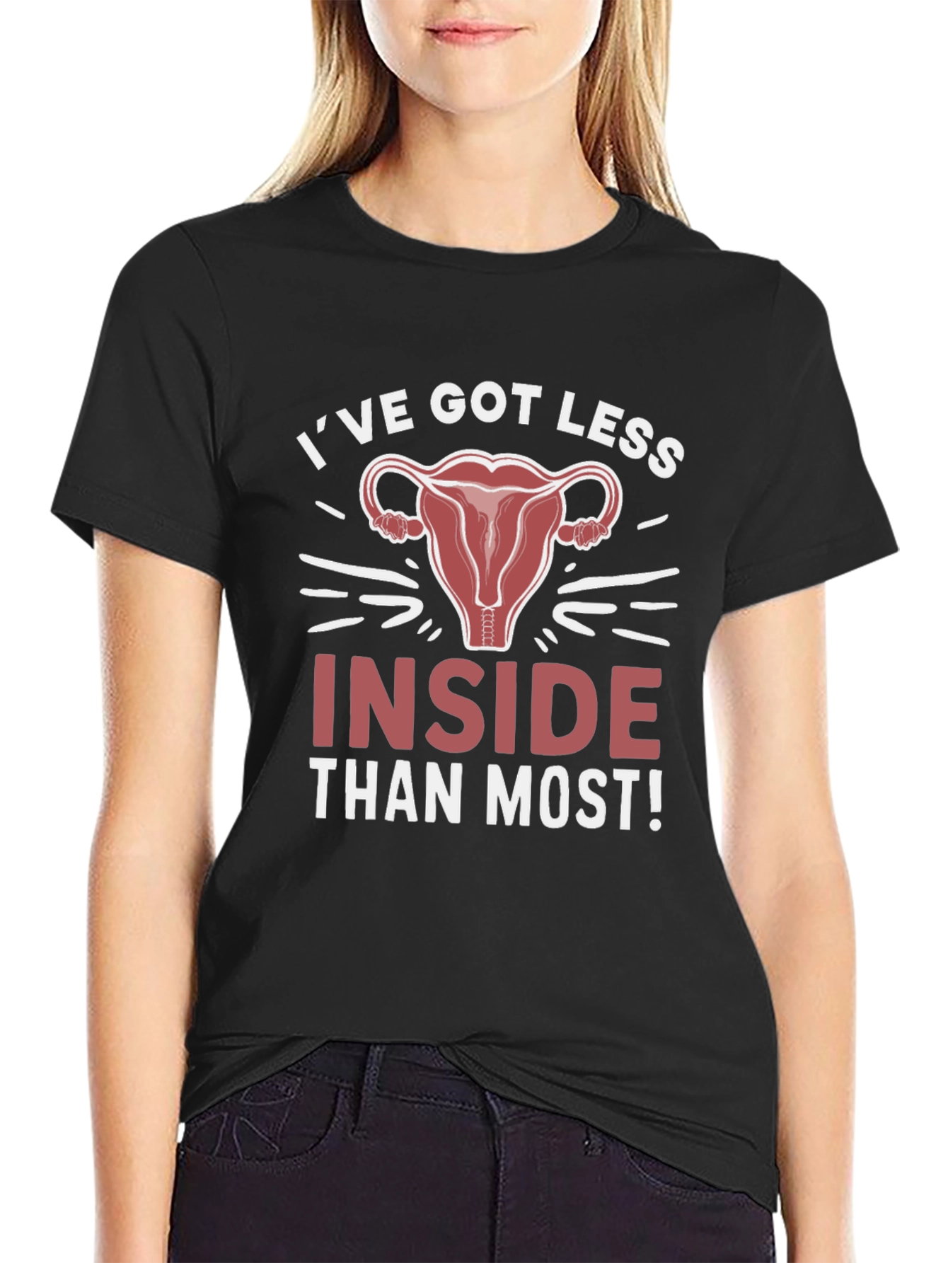 Ive Got Less Inside Black T-Shirt