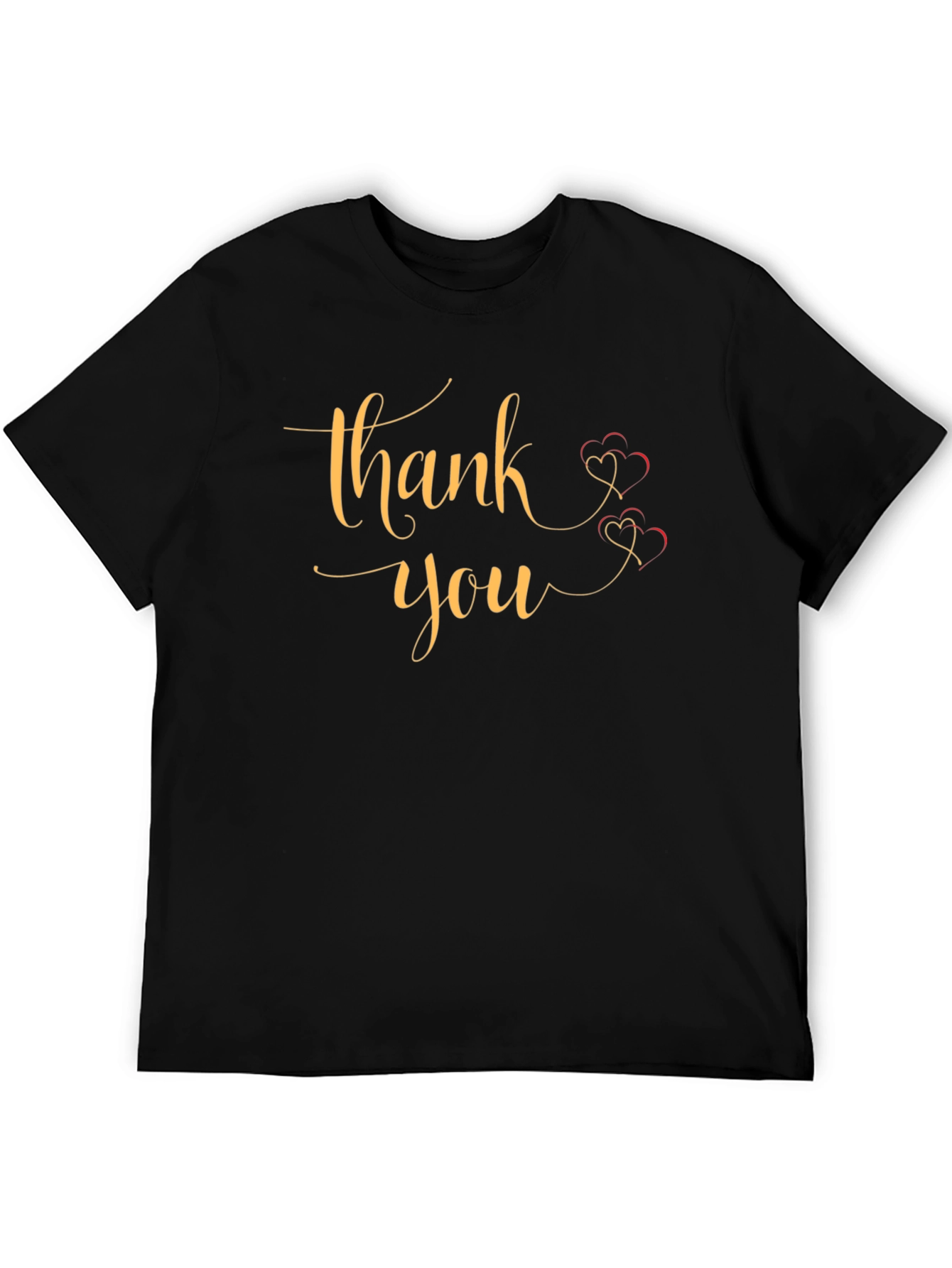 Thank You T-Shirt Graphic Print Casual Wear