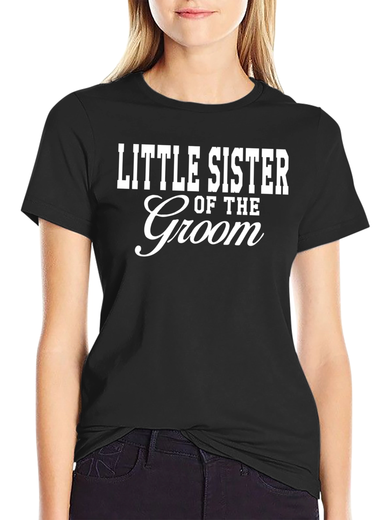Little Sister of the Groom T-Shirt - Wedding Party