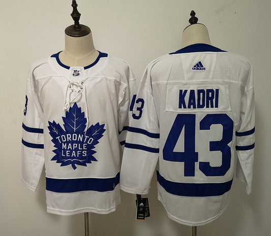Men's Toronto Maple Leafs Nazem Kadri #43 White Player Game Jerseys