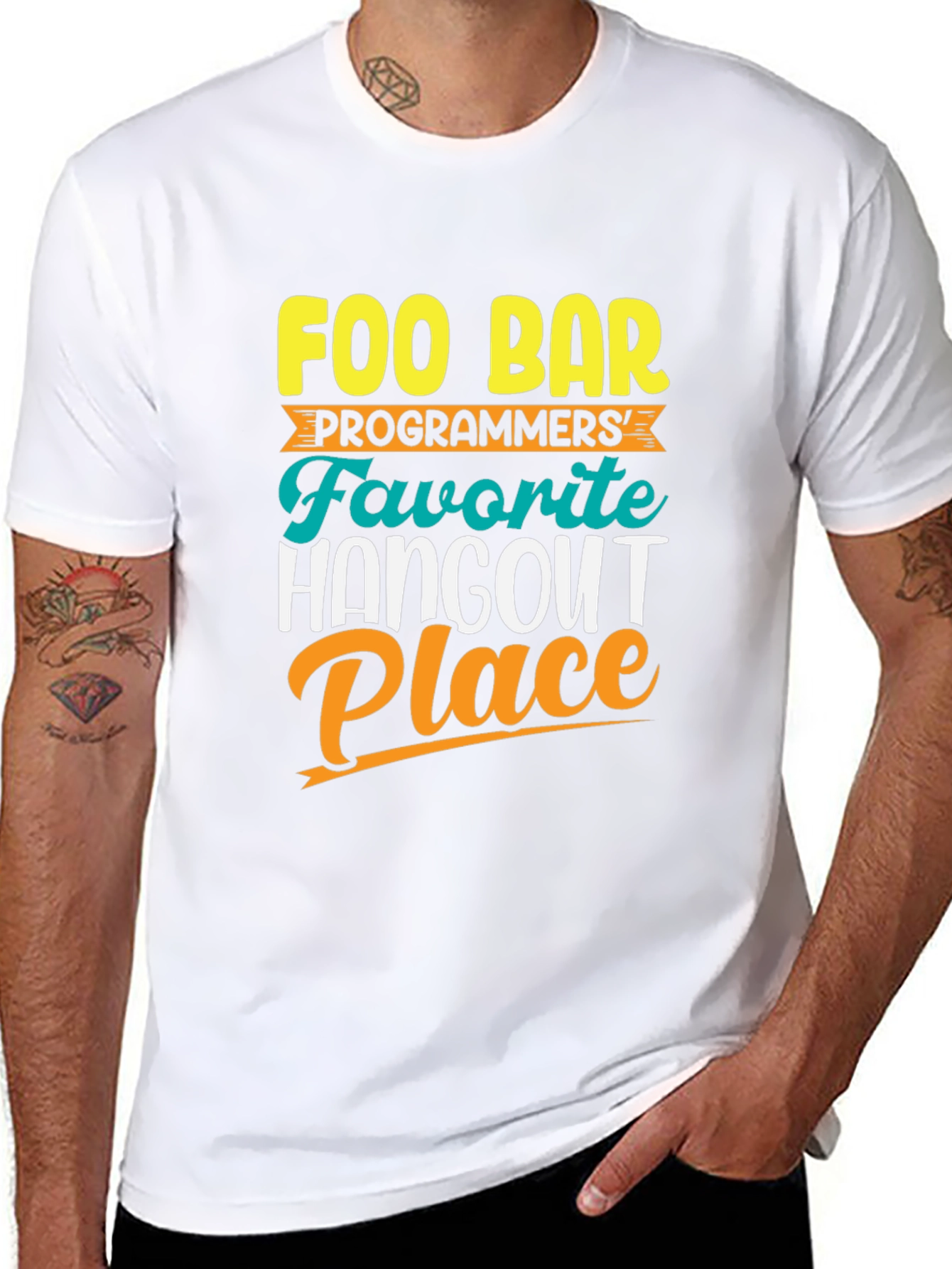 Foo Bar Programmers Hangout Graphic Tee