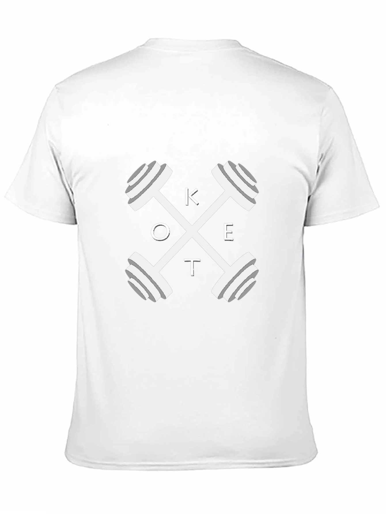 Keto Fitness T-Shirt - Crossfit Dumbbell Design