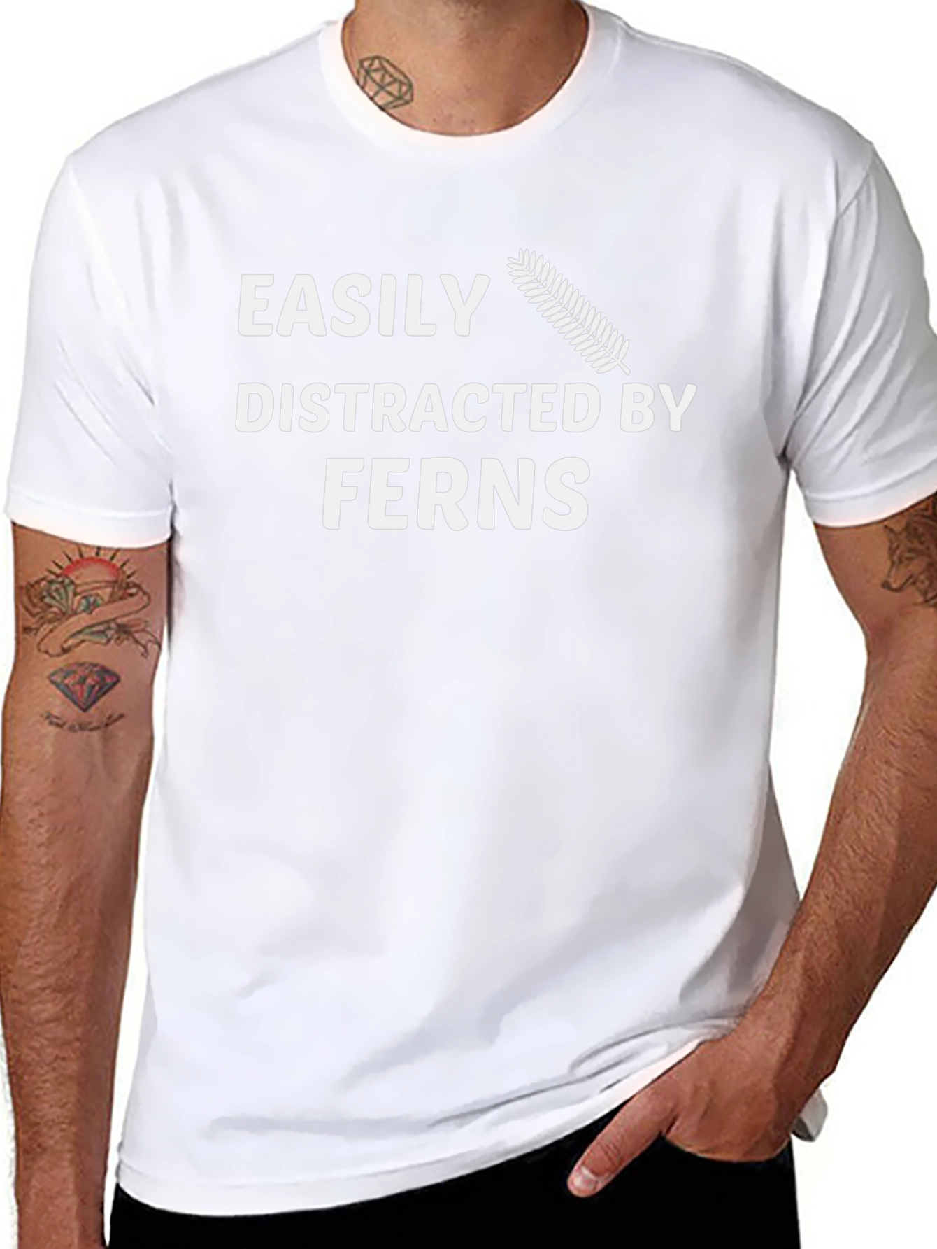 Easily Distracted By Ferns Funny T-Shirt
