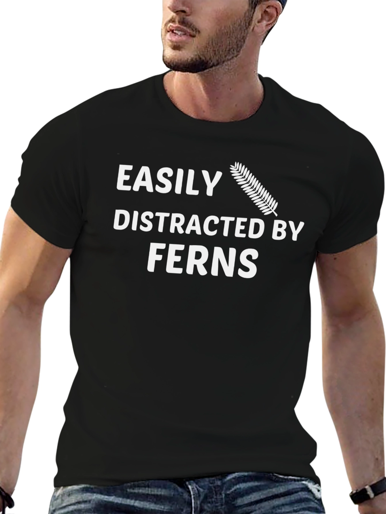 Easily Distracted By Ferns Funny T-Shirt
