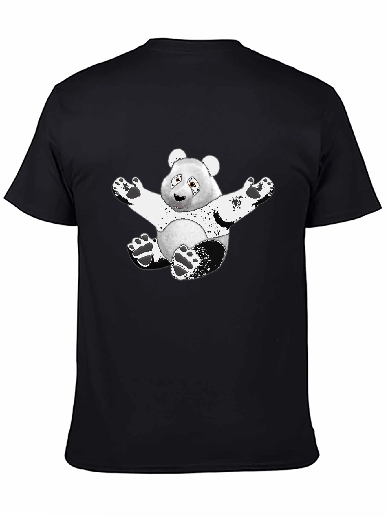 Panda Graphic Black T-Shirt