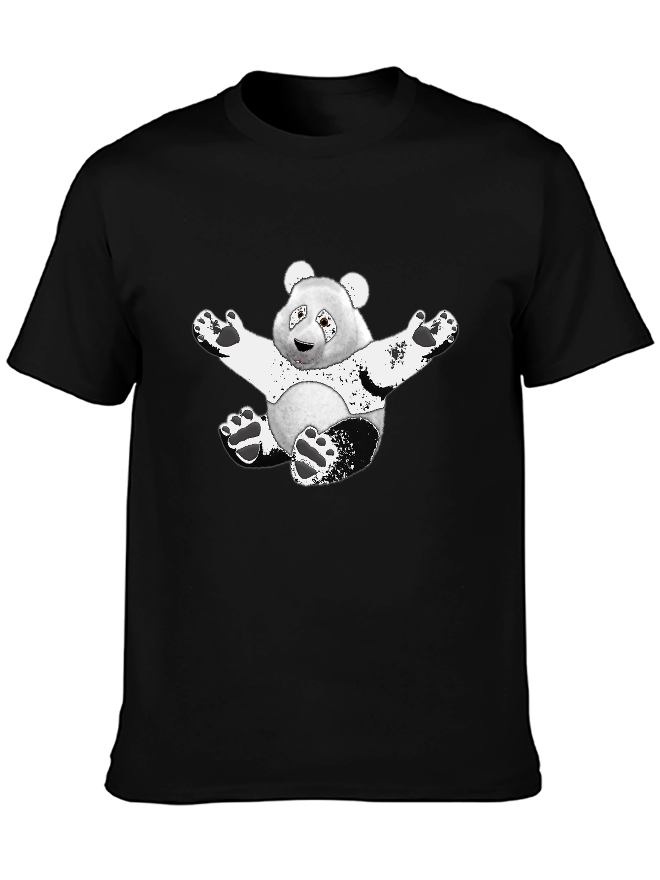 Panda Graphic Black T-Shirt