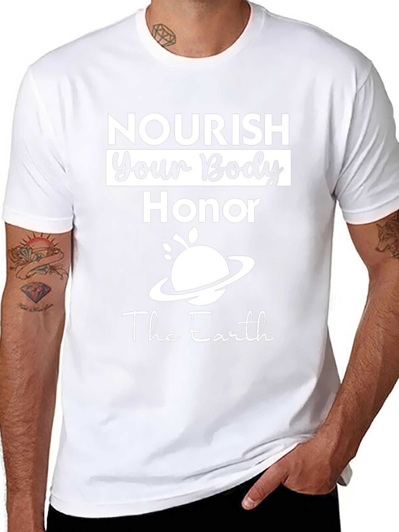Nourish Body Honor Earth Graphic Tee