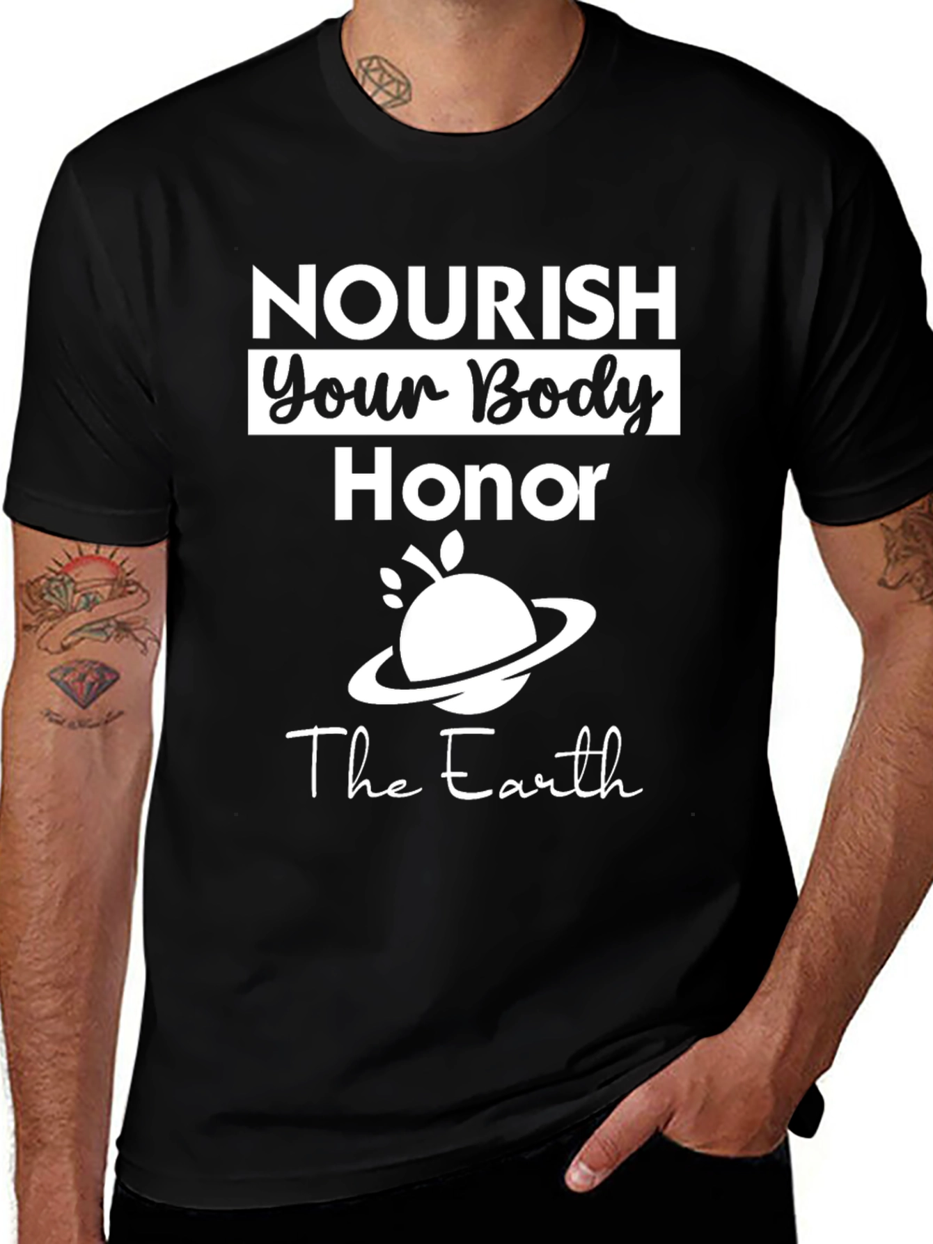 Nourish Body Honor Earth Graphic Tee