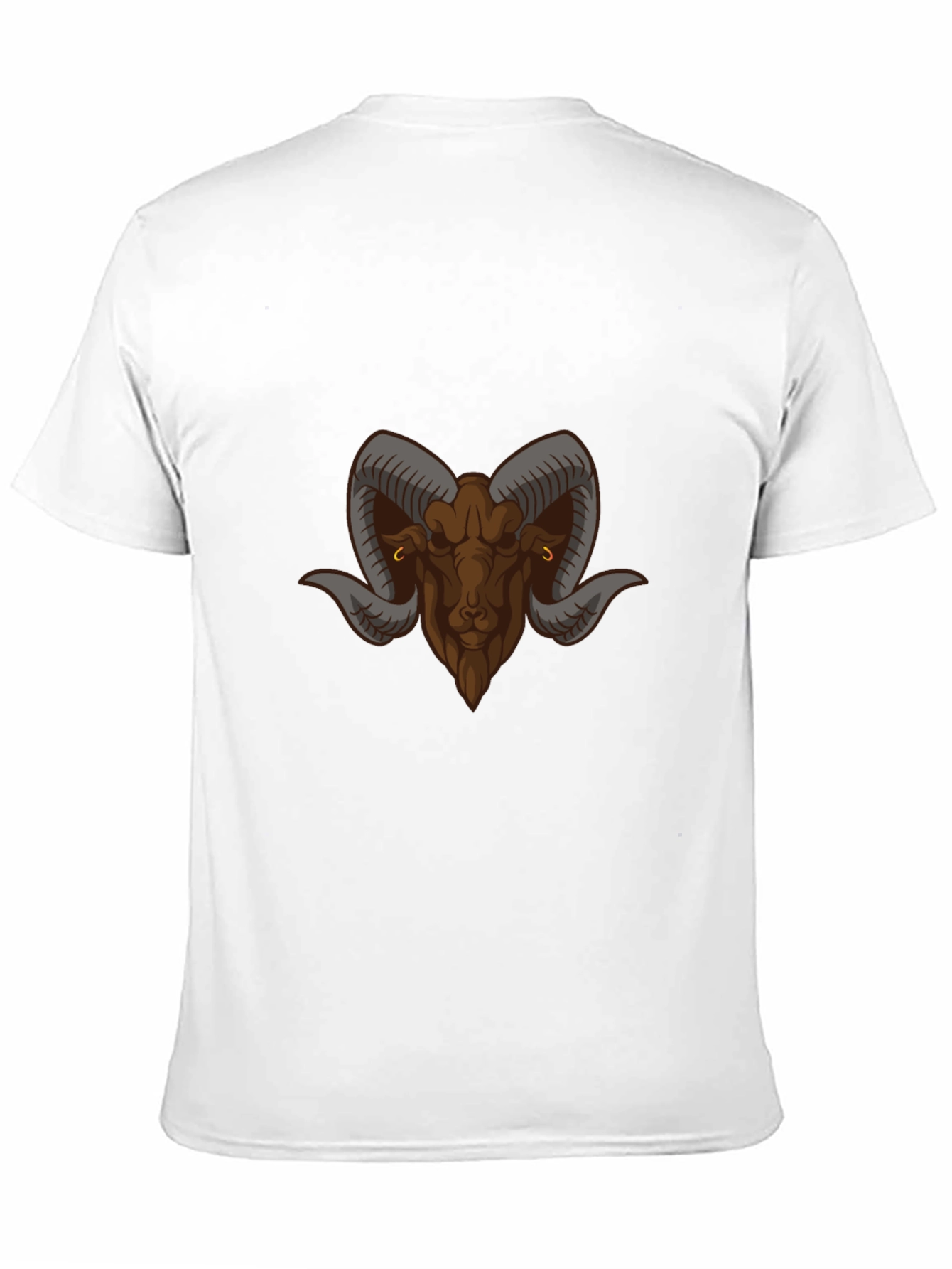 Black T-Shirt with Ram Graphic