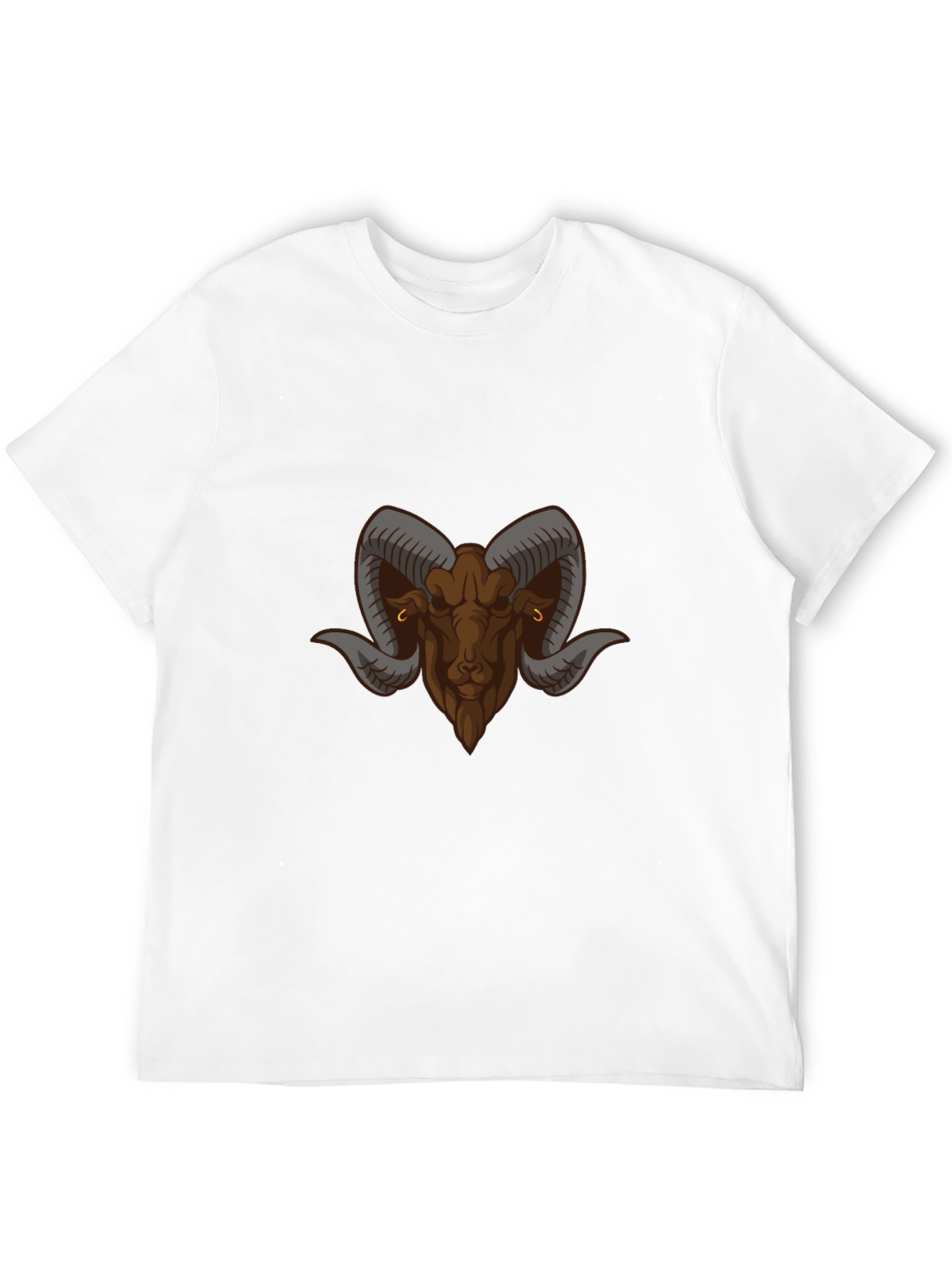 Black T-Shirt with Ram Graphic