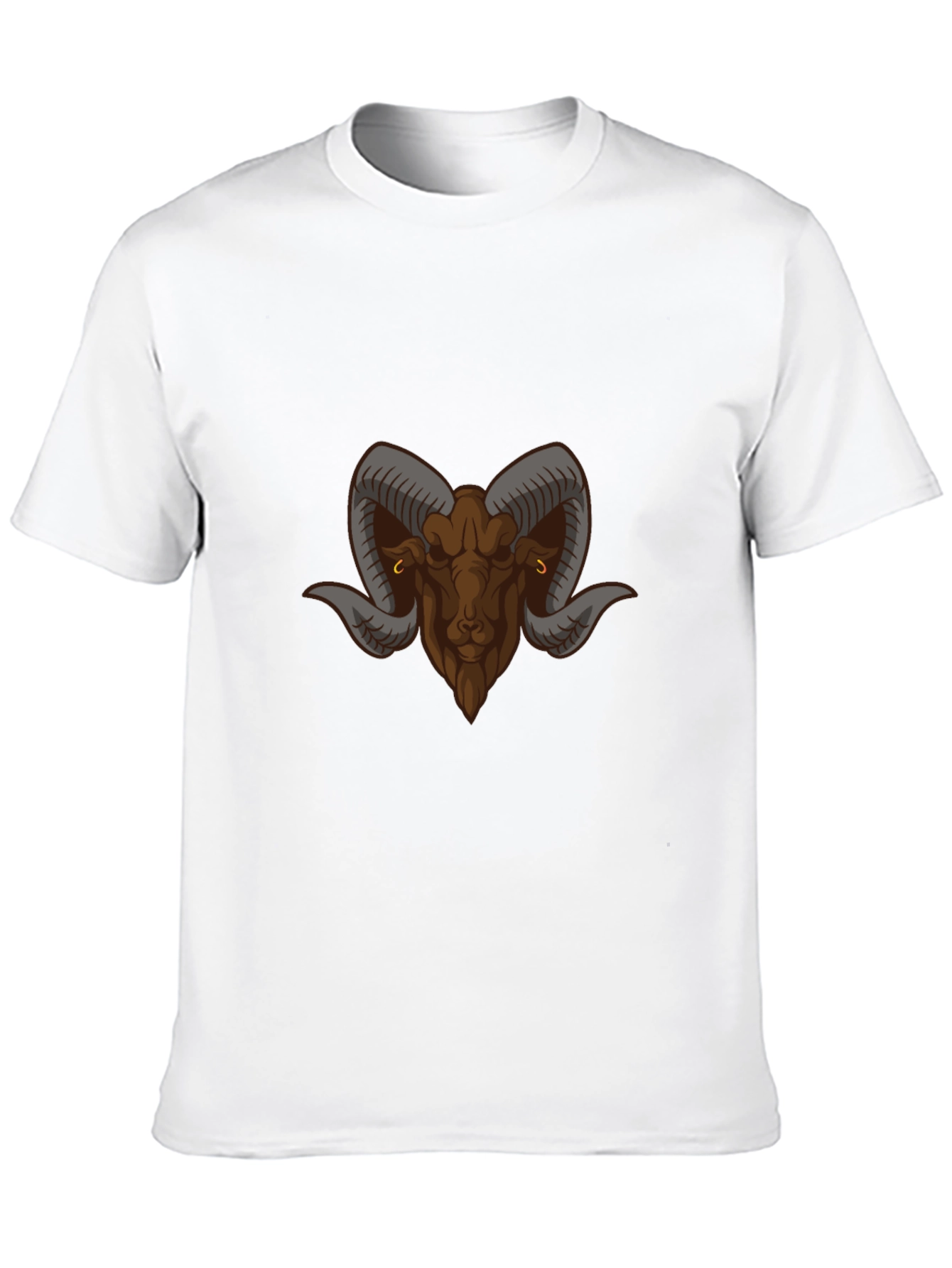 Black T-Shirt with Ram Graphic