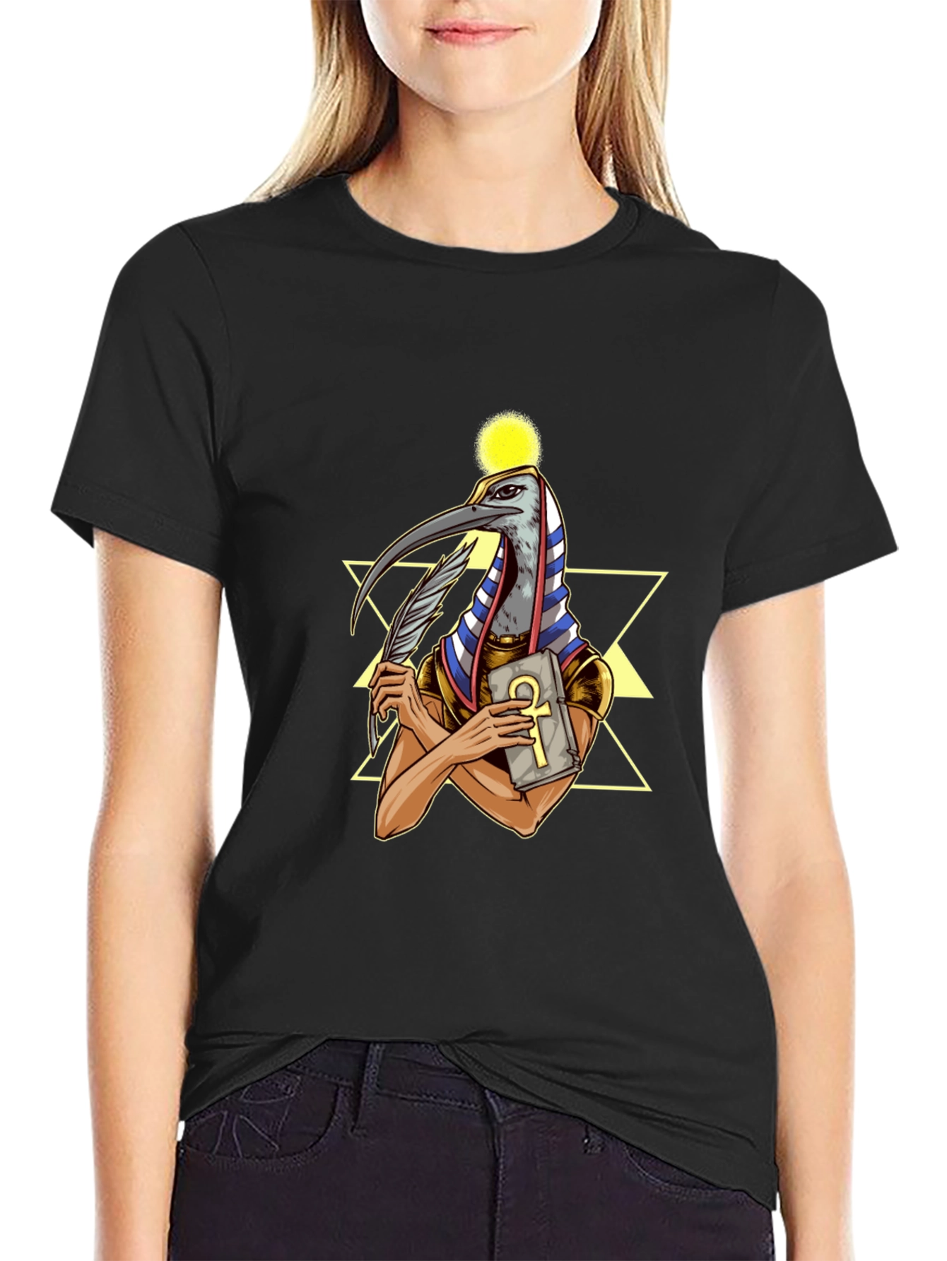 Thoth Graphic Tee - Egyptian God of Knowledge
