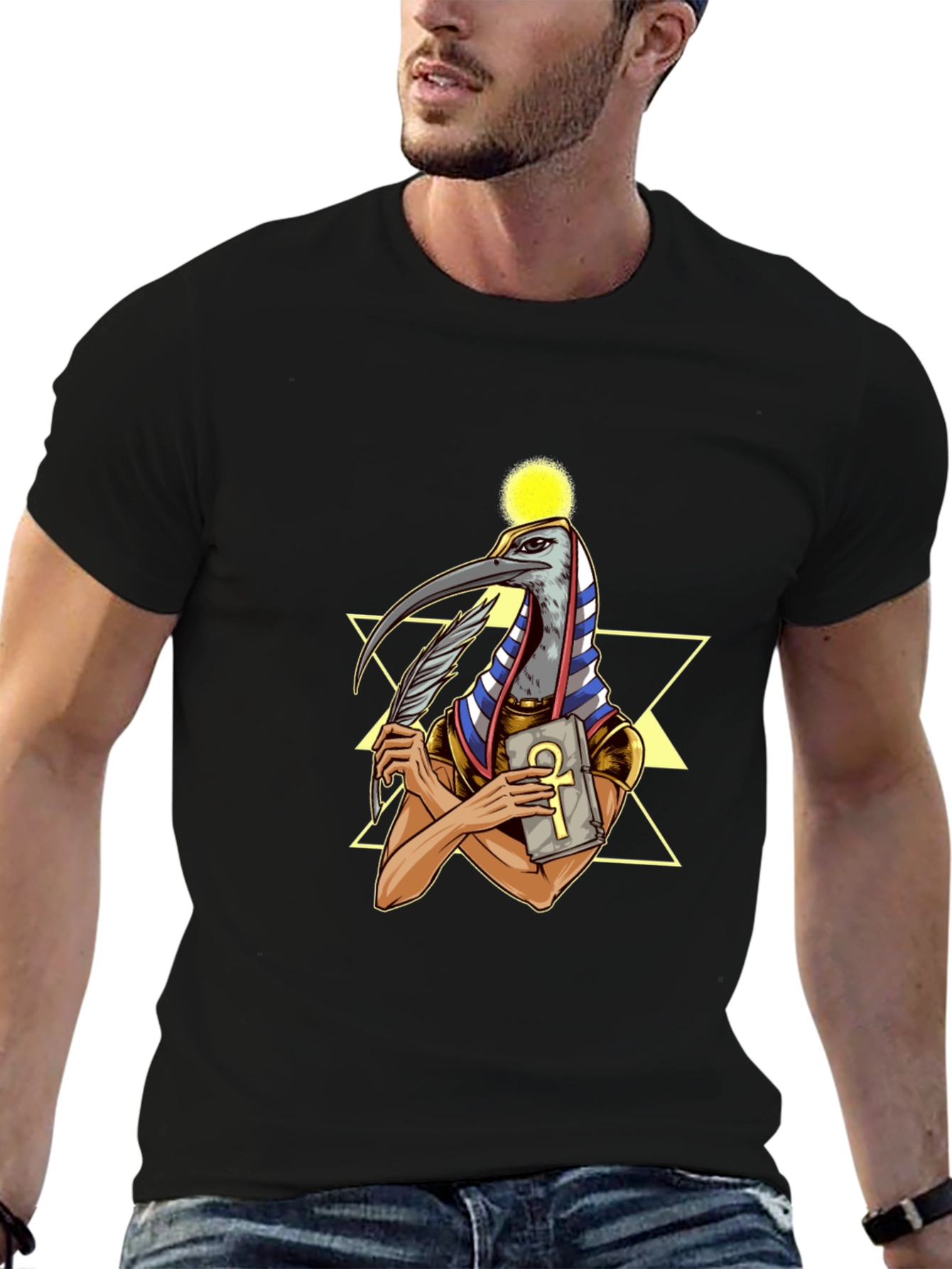 Thoth Graphic Tee - Egyptian God of Knowledge