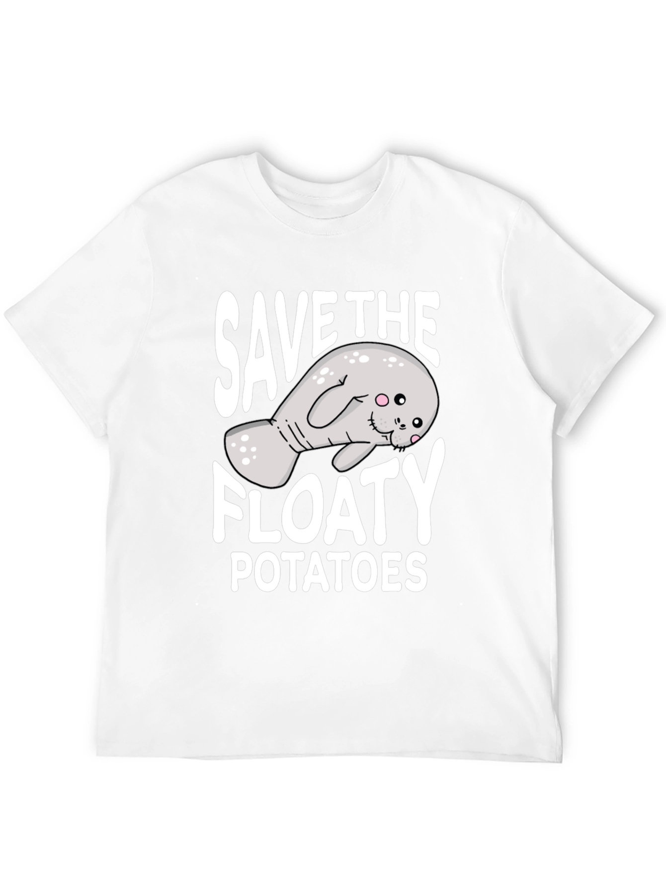Save the Floaty Potatoes T-Shirt - Manatee Lover Tee