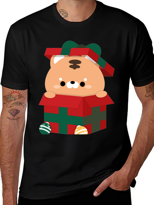 Festive Gift Box Tiger Graphic Tee