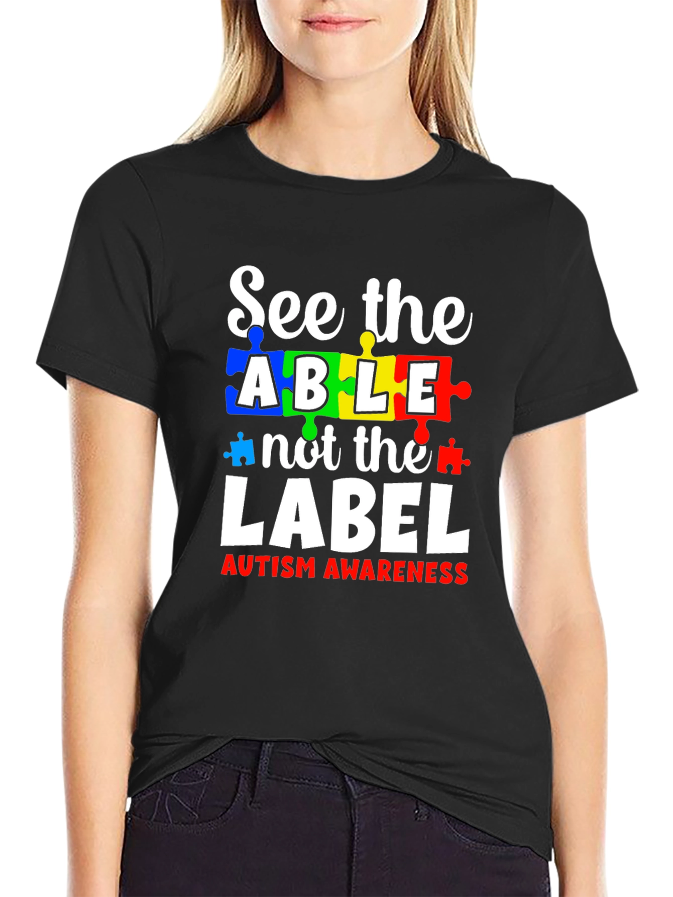 Autism Awareness T-Shirt: See the Able Not the Label