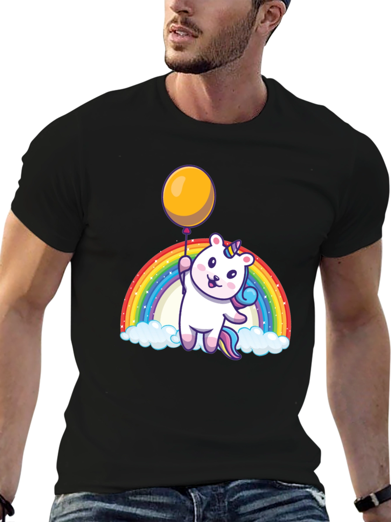 Rainbow Unicorn Balloon T-Shirt