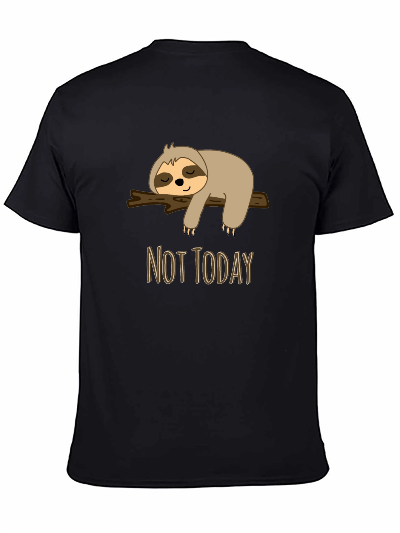Sloth Not Today Graphic Tee - Relaxed Casual Wear