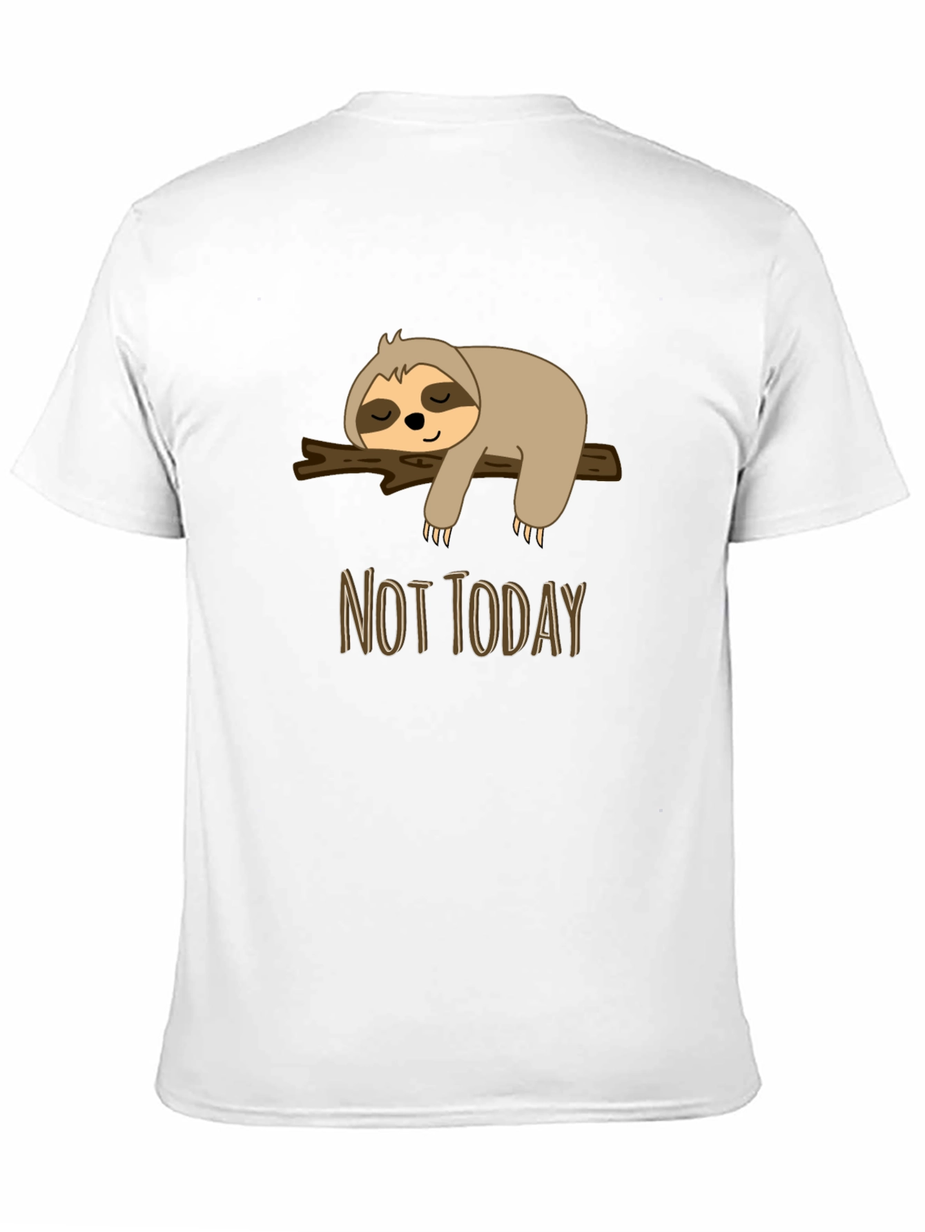 Sloth Not Today Graphic Tee - Relaxed Casual Wear