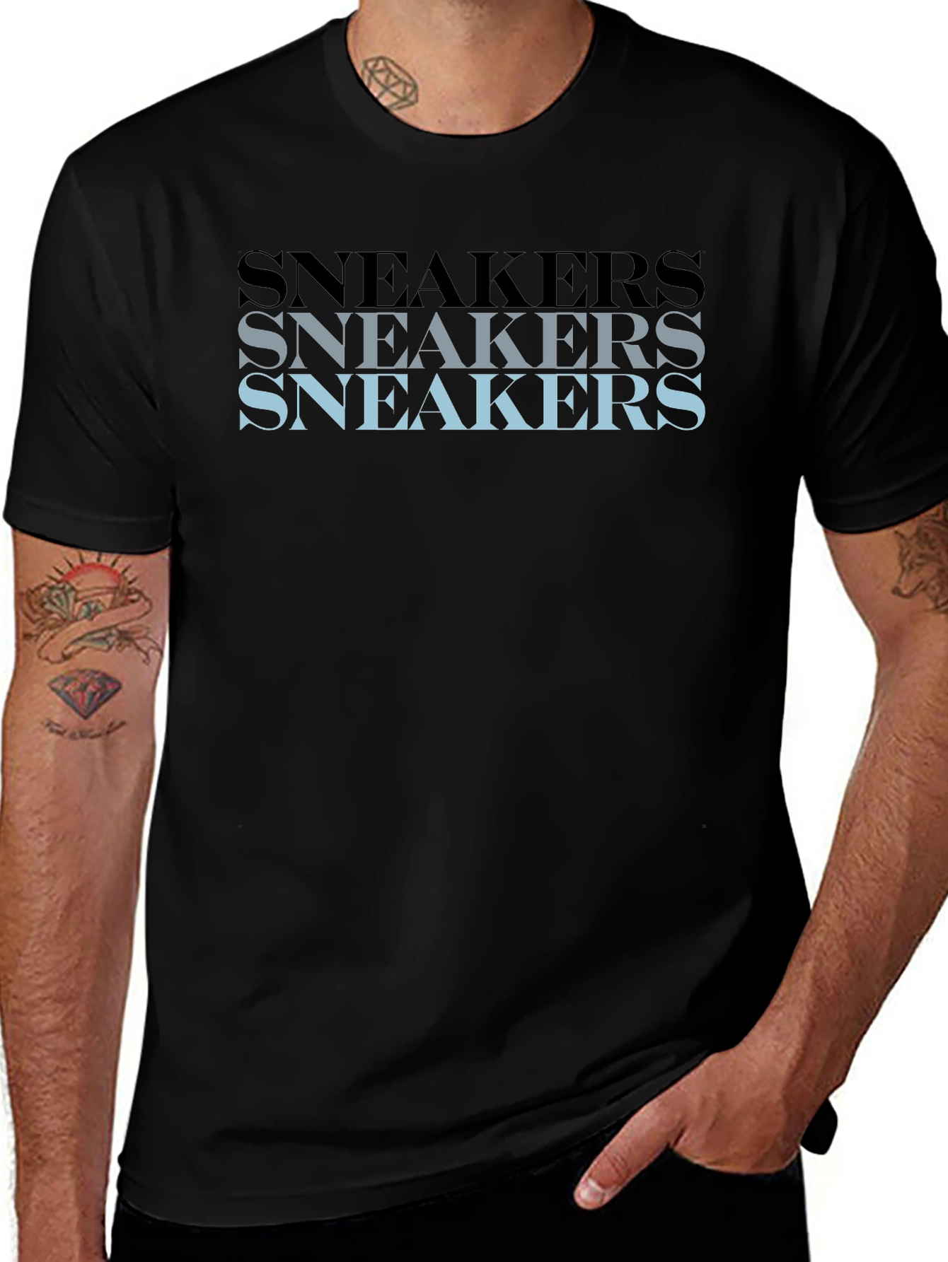 Sneakers Graphic Print T-Shirt