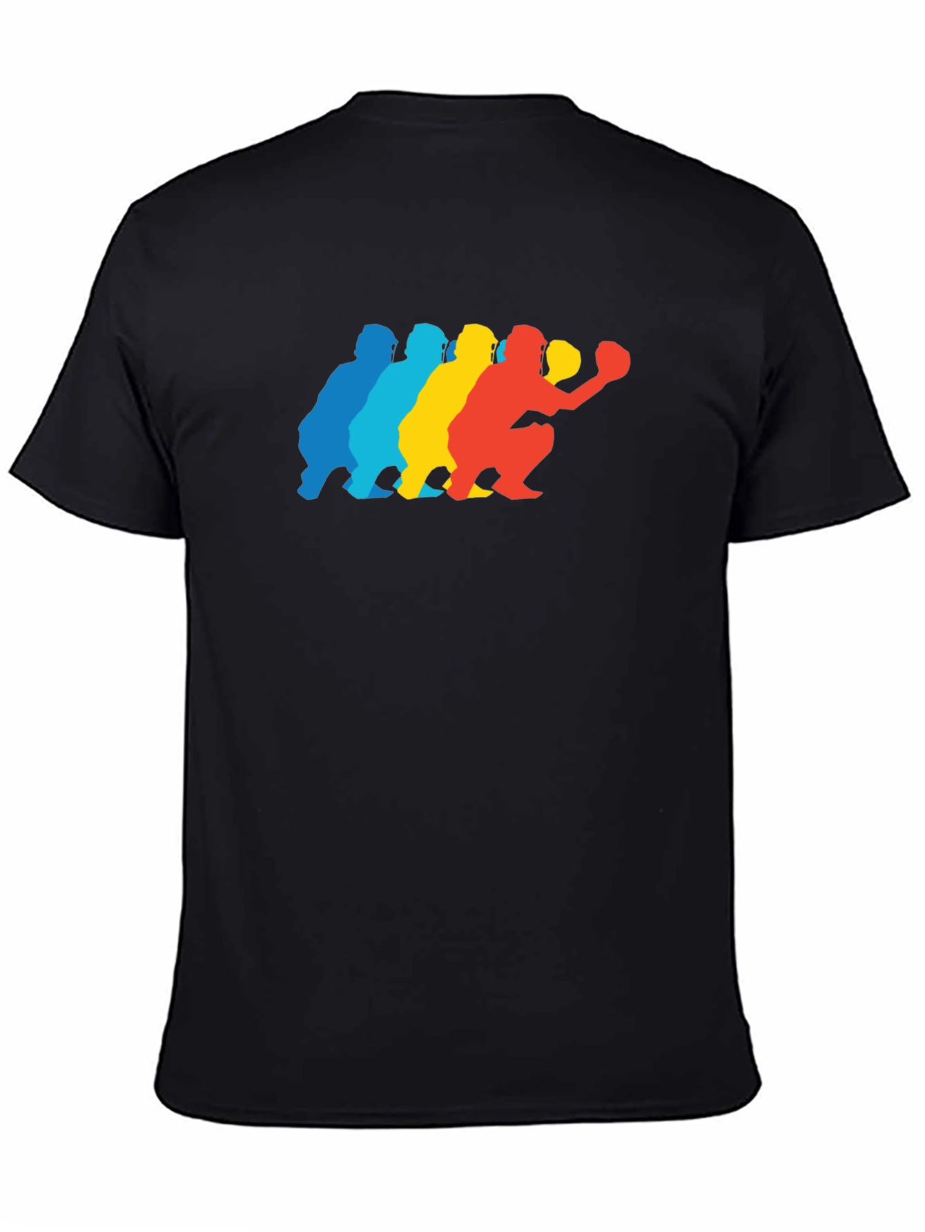 Baseball Catcher Silhouette Graphic Tee