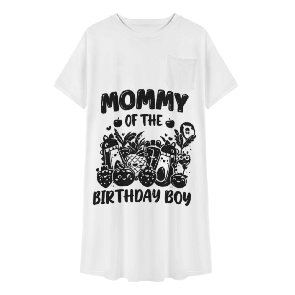 Mommy of the Birthday Boy Graphic Tee – Cute Fruit Party Shirt for Birthday Celebration Moms(z372)