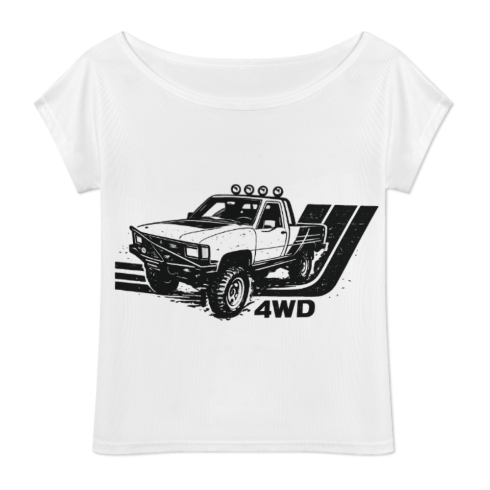 Vintage 4WD Off-Road Truck Graphic Tee – Retro Adventure Streetwear Shirt(z407)