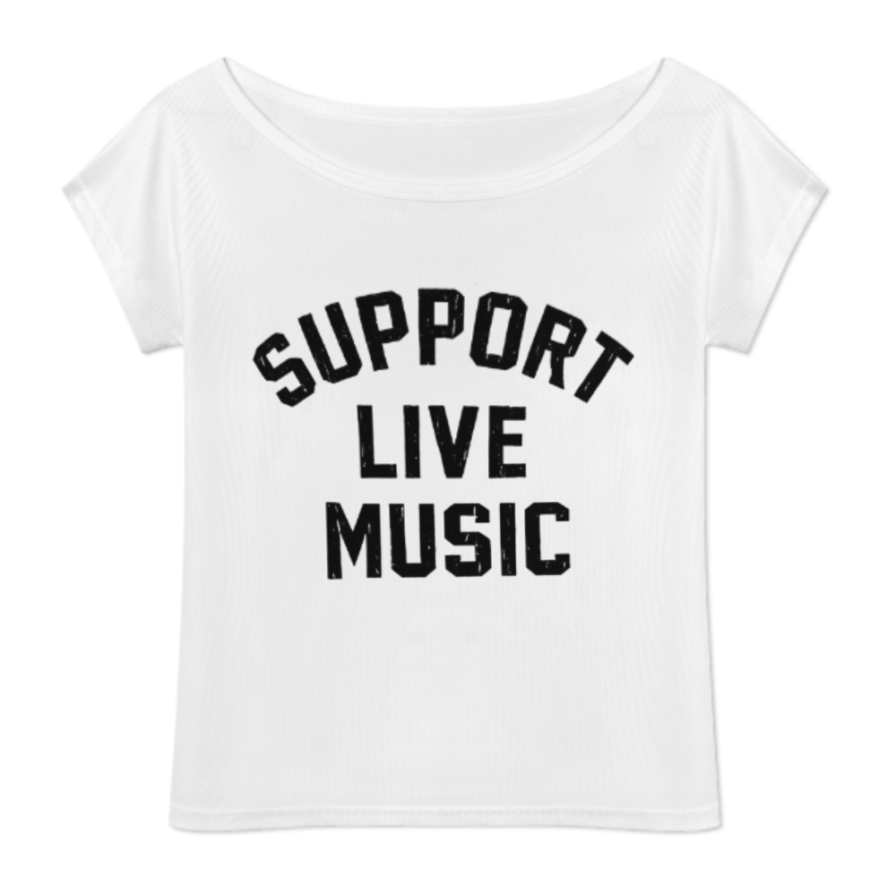 Support Live Music Graphic Tee – Retro Concert Lover Statement Shirt(z408)