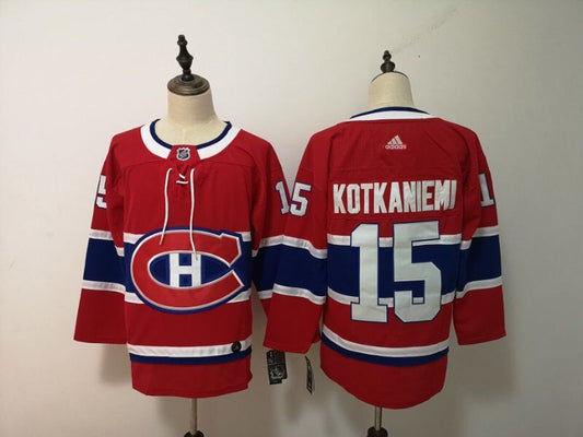 Men's Montreal Canadiens Jesperi Kotkaniemi #15 Red Player Game Jerseys