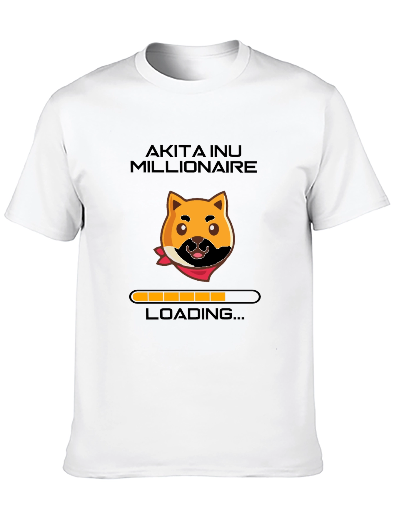 Akita Inu Millionaire Loading T-Shirt - Black