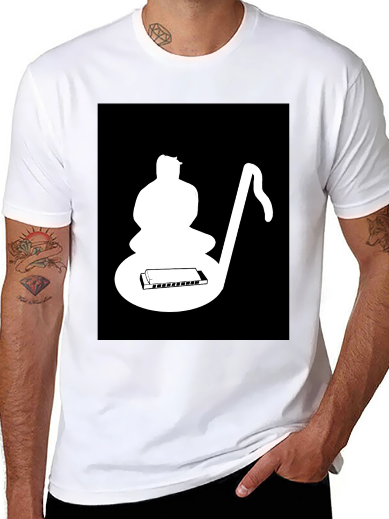 Musical Meditation Black T-Shirt