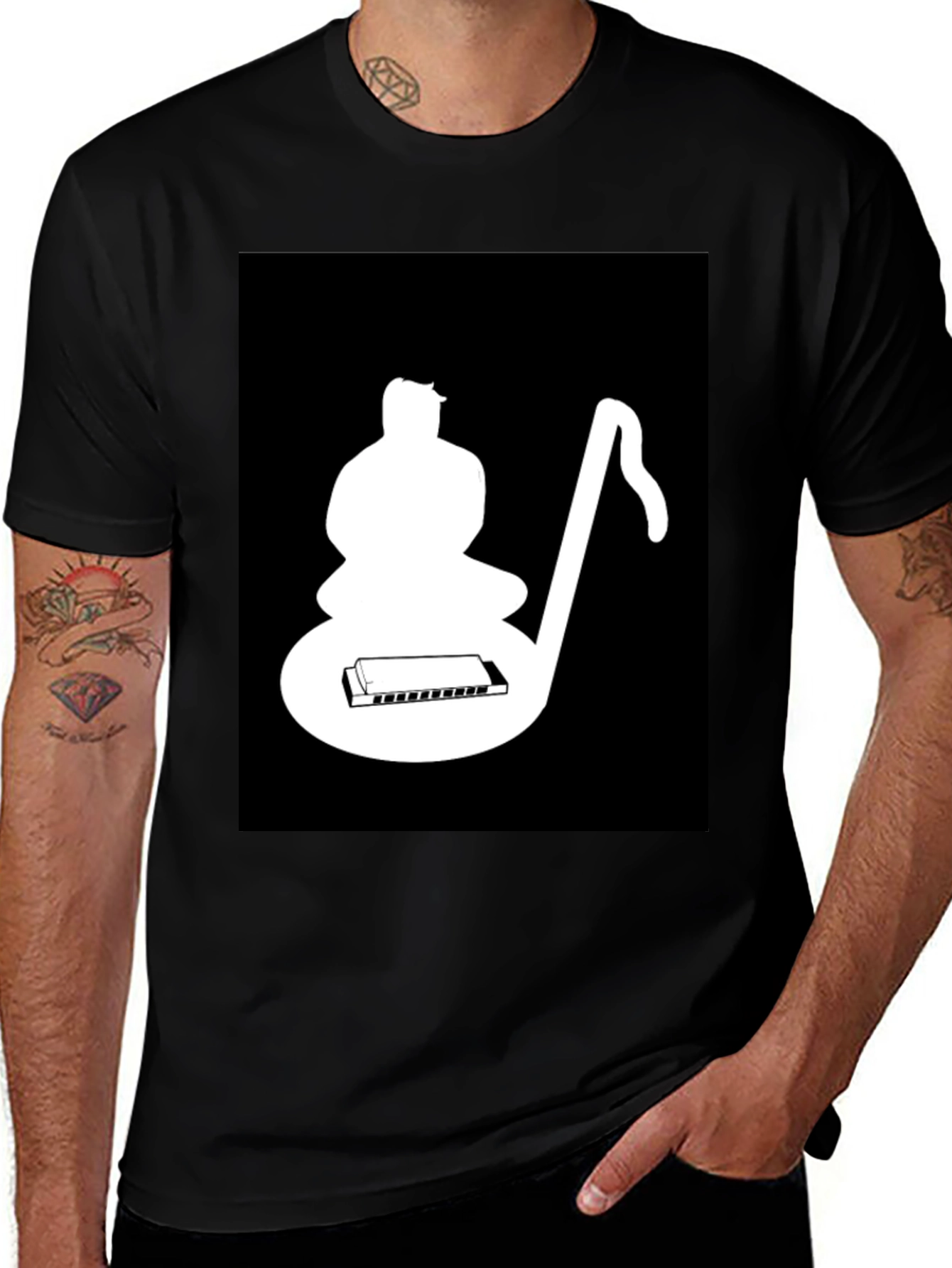 Musical Meditation Black T-Shirt