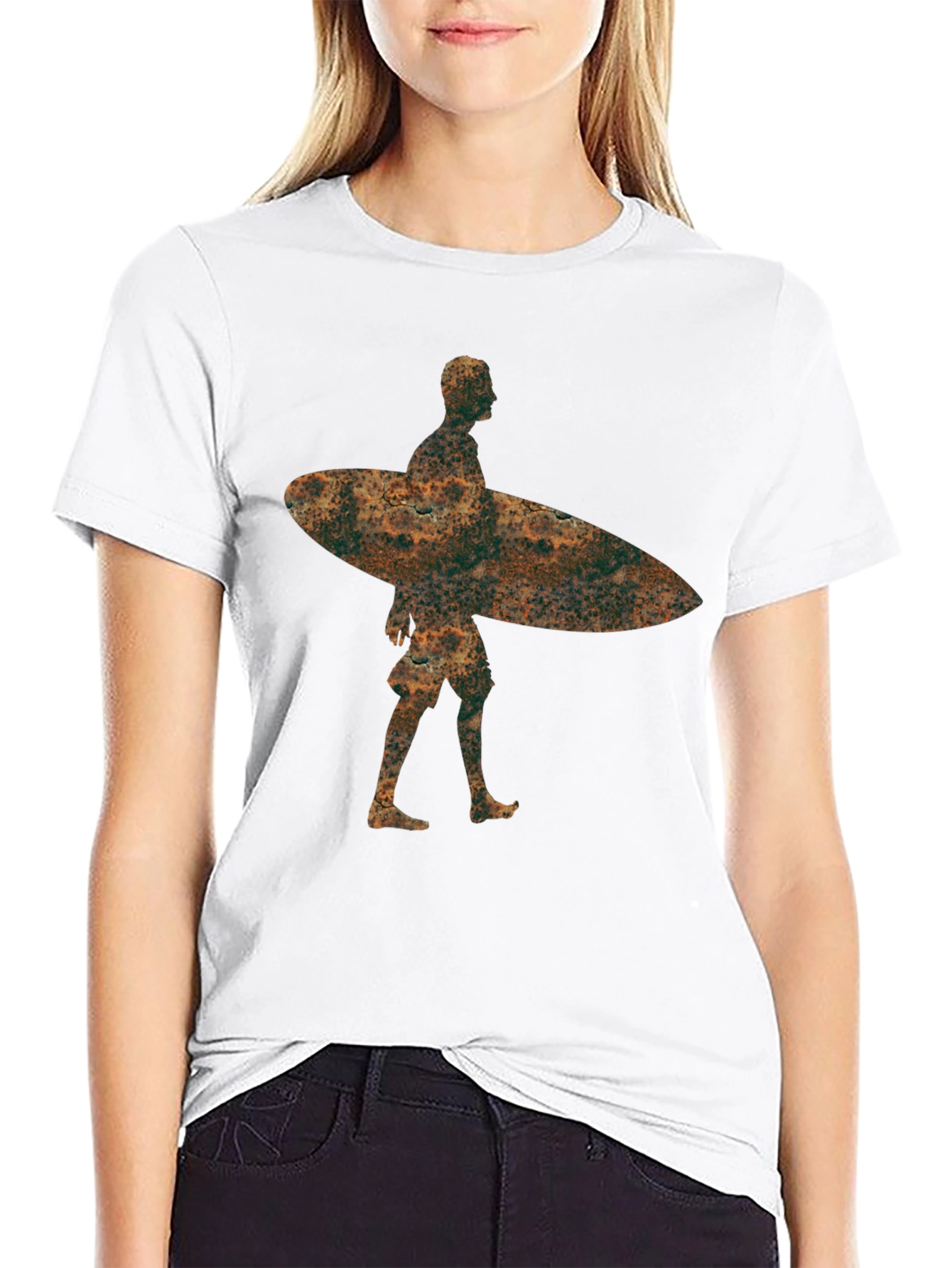 Surfer Graphic Tee - Unique Artistic Design