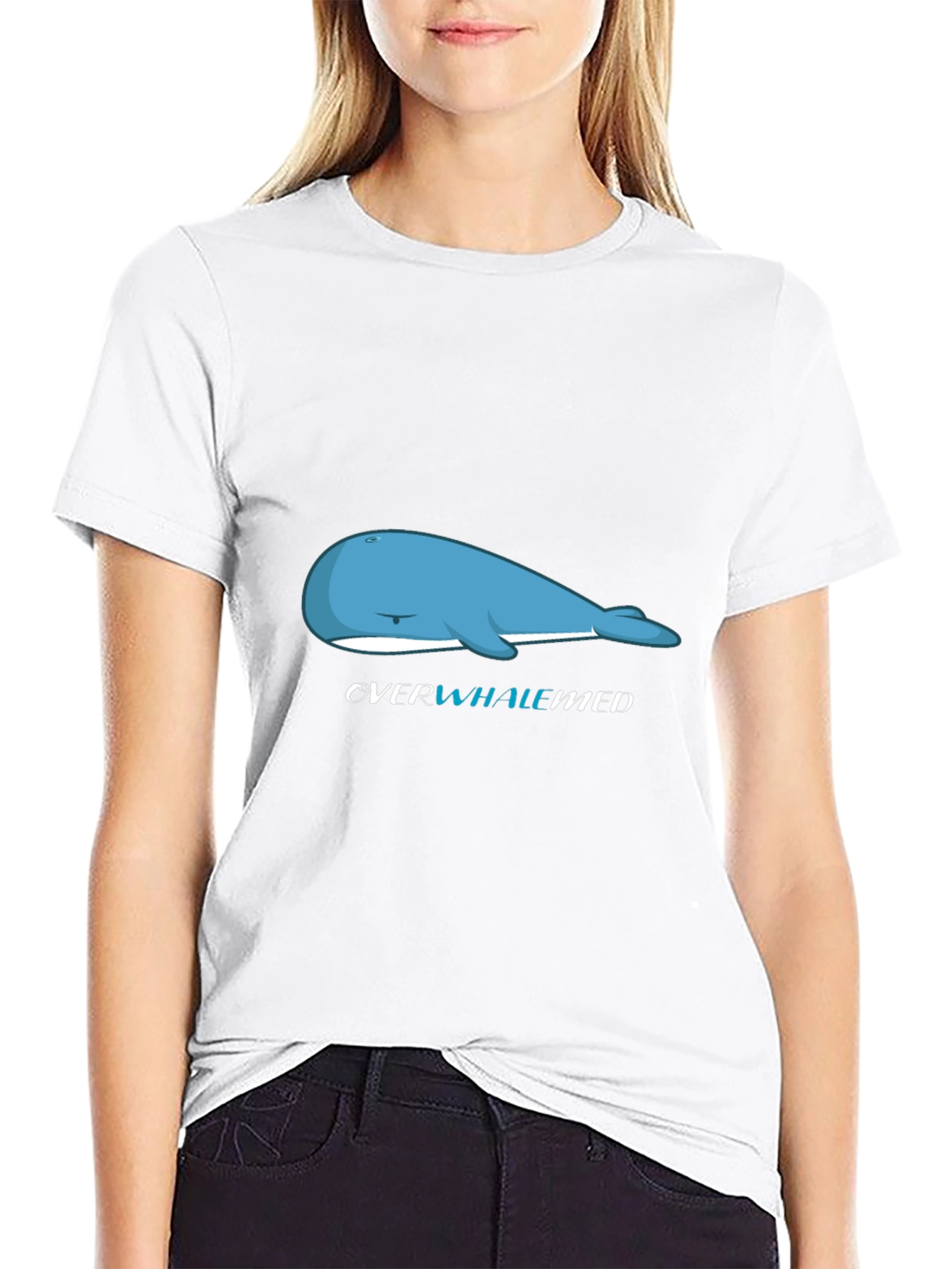 Overwhalemed T-Shirt - Funny Whale Tee