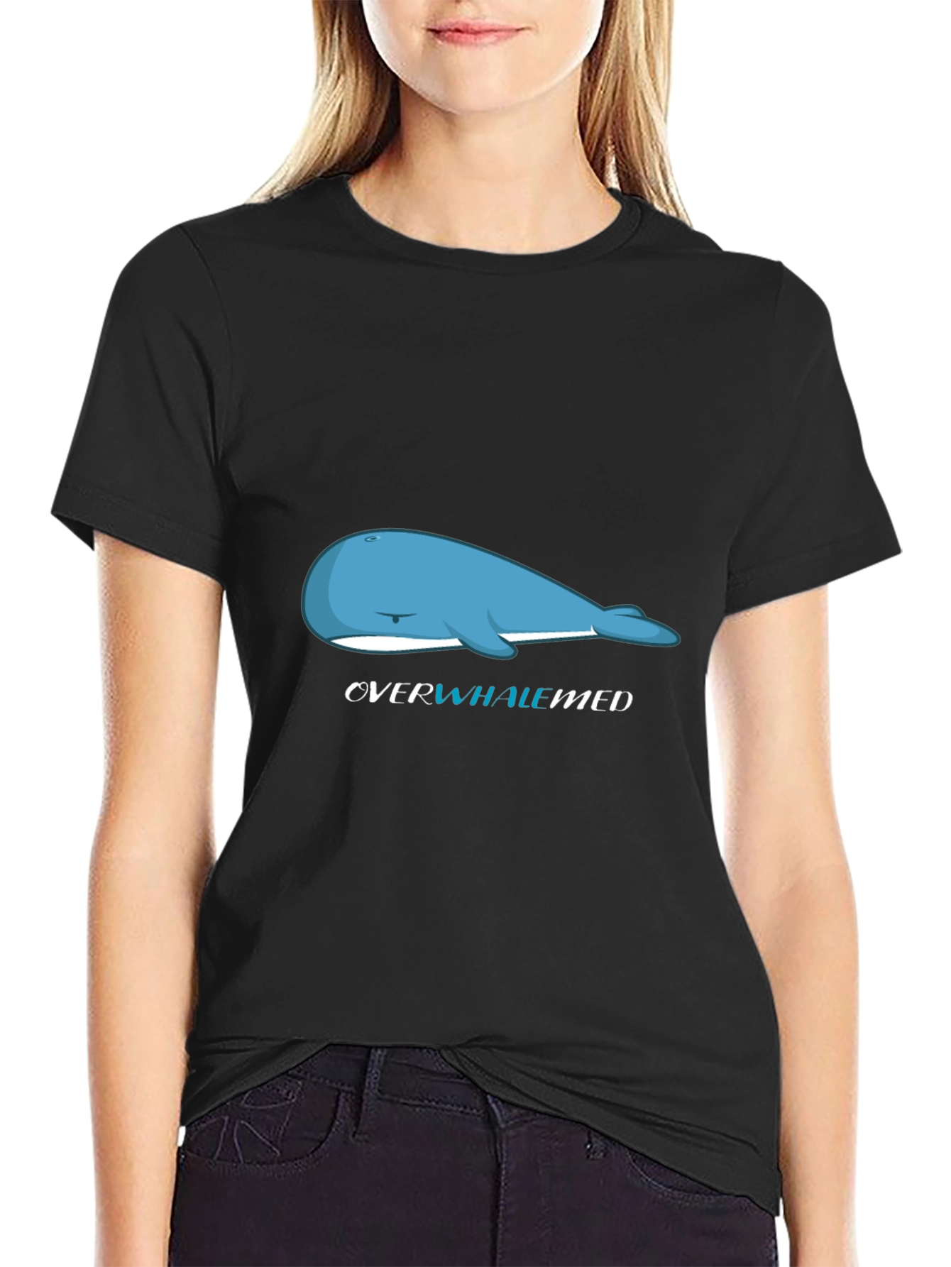 Overwhalemed T-Shirt - Funny Whale Tee