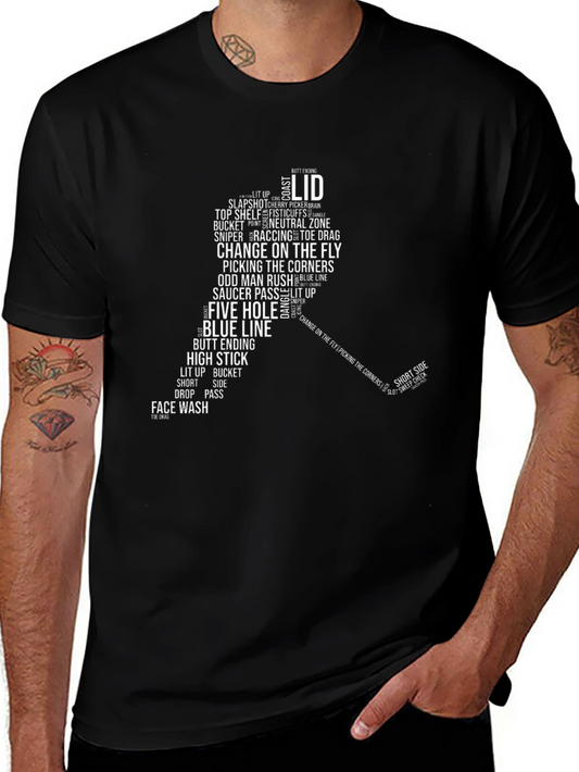Hockey Slang Word Cloud T-Shirt