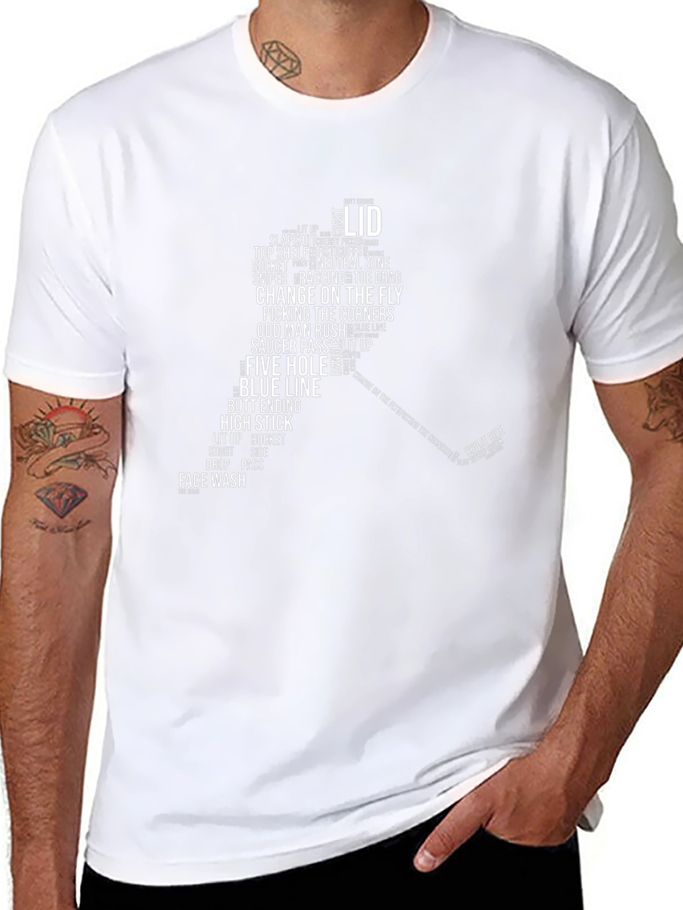 Hockey Slang Word Cloud T-Shirt