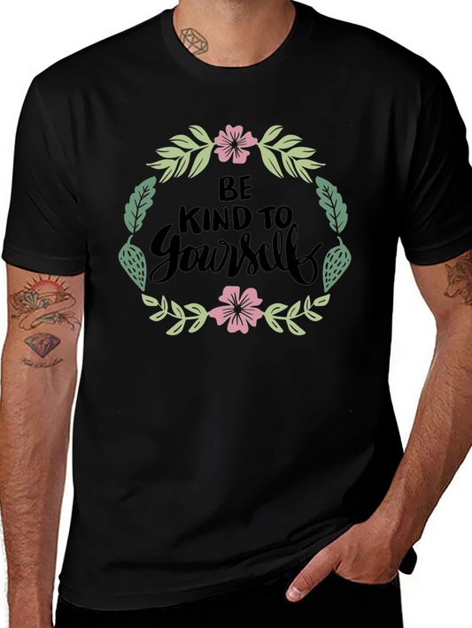 Be Kind to Yourself Floral Graphic T-Shirt