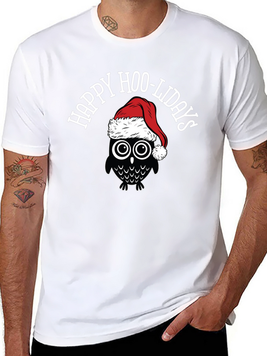 Happy Hoo-lidays Owl Graphic Tee