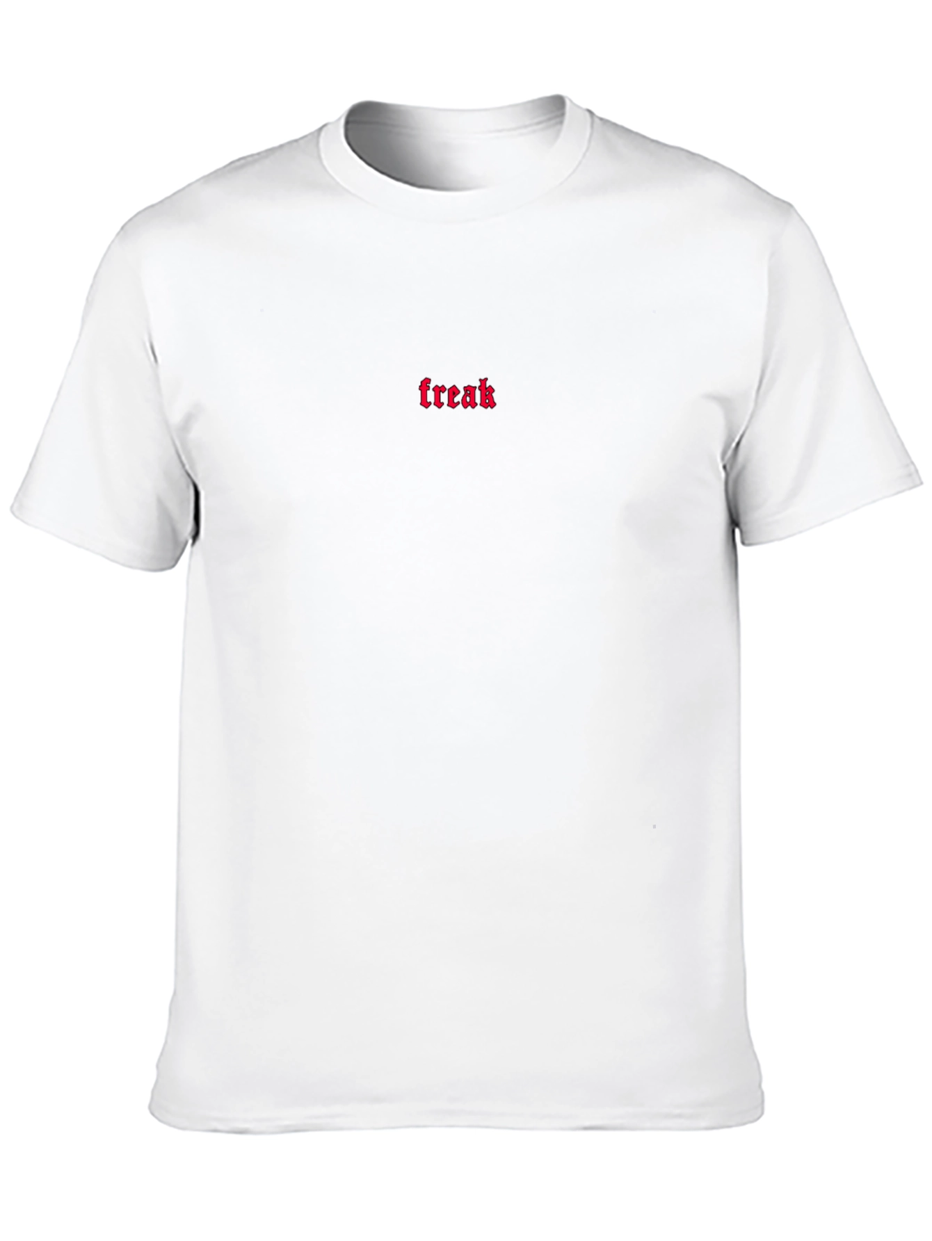 Freak Embroidered Tee - Black Cotton Comfort